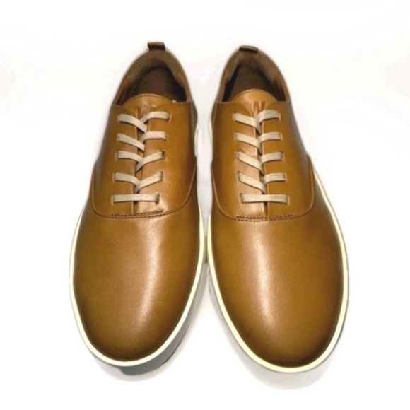 Wolf & Shepherd Cruise Lace Up Leather Size Women 8 or Men 6.5 Casual Honey Tan